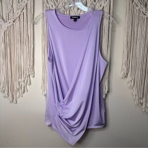 Express Soft Purple Drape Tank Top Size M